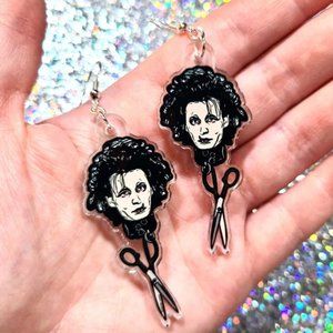 Johnny Depp as Edward Scissorhands Acrylic Earrings